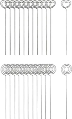 Produktbild von Fotohalter Metall 60 Stück runde und herzfürmige Dekoration