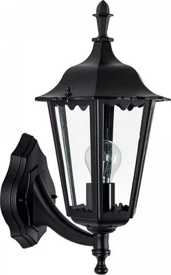 Produktbild von Wandleuchte im modernen Design, schwarz, für den Außenbereich