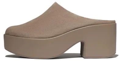 Productafbeelding van Fitflop platformsandalen voor dames, suède, taupekleurig, maat 40 EU