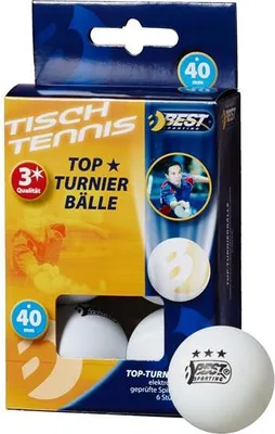 Produktbild von TT-Turnierbälle 3-Stern, weiß 23112