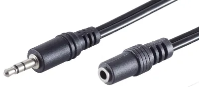 Immagine prodotto di 1aTTack.de, cavo prolunga stereo da 3,5 mm, lunghezza 2 metri, colore nero