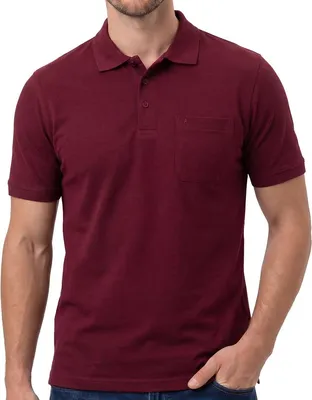 Produktbild von RAGMAN Basic Poloshirt Klassischer Look, Weiches Material mit leichtem Glanz, Vielseitig kombinierbar im Alltag