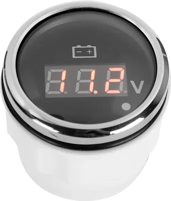 Produktbild von 2in Batteriespannungsmessgerät LED Digitale Anzeige IP67 wasserdichte Smart Alarm Universal für Boot AutoBlack