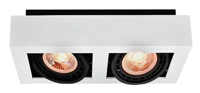 Produktbild von GTv - Deckenleuchte Loid,4663,AC220-240V, 50/60 Hz, IP 20,2* GU10, ES111double, weiß