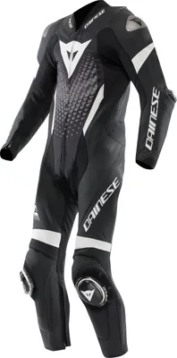 Zdjęcie produktu dla Dainese Laguna Seca 6 1-częściowy kombinezon skórzany Perf. Czarny / biały / antracytowy 48