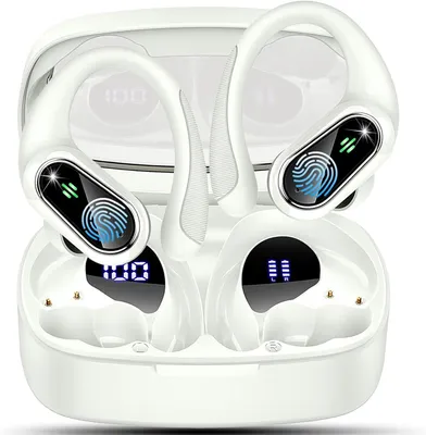 In Ear Kopfhörer Kopfhörer Kabellos Bluetooth 5.3 Mit ENC Mic,50std HiFi Stereo Tiefer Bass Ohrhörer Mit Led-Anzeige, IP7 Wasserdicht Wireless Earbuds