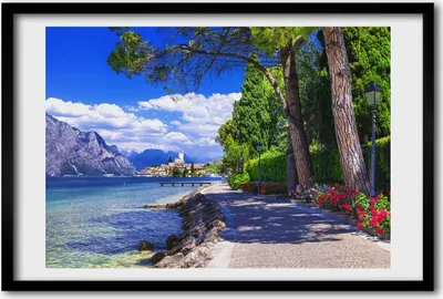 Produktbild von Bild 60x40 MDF-Rahmen, Wandkunst Nord Italien
