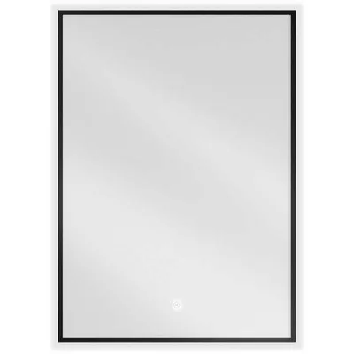 Zdjęcie produktu dla Mexen Erma lustro łazienkowe podświetlane 50 x 70 cm, LED 6000K, antypara, rama czarna - 9814-050-070-611-70