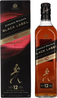Immagine prodotto di Johnnie Walker BLACK LABEL 12 anni SHERRY FINISH GB 40% vol. 0,7 l in confezione regalo