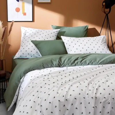 Produktbild von Bettbezug aus Perkal mit geometrischem Muster