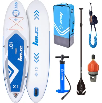 Produktbild von ZRAY SUP All Around Advanced X1 Stand Up Paddle Board 310x81x15 cm Komplettset blau