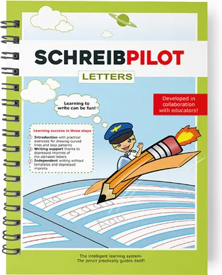 Produktbild von Schreibpilot Heft Buchstaben für ABC-Schützen Englisch mit Bleistift Radiergummi Wörter Schreiben Schwungübungen Lernsystem von Lehrern Schülern