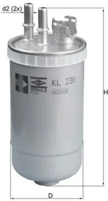 Produktbild von Kraftstofffilter MAHLE KL 230 für FORD MONDEO III Kombi (BWY) Leitungsfilter