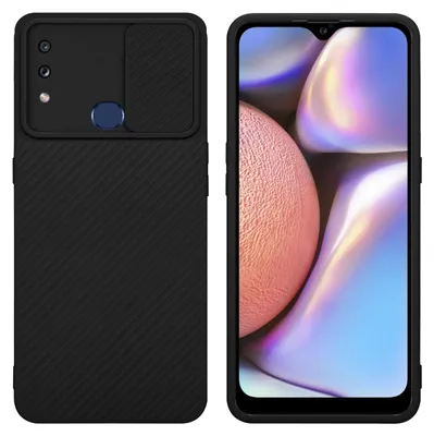 Produktbild von Cadorabo Hülle für Samsung Galaxy A10s / M01s Schutz Hülle in Schwarz Handyhülle TPU Etui Case Cover Kameraschutz