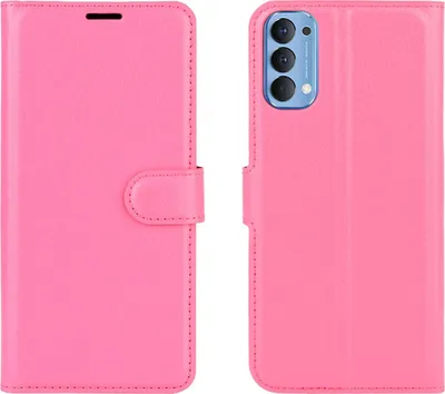 Produktbild von Mobigear Classic  OPPO Reno 4 Hülle Klapphülle Geldbörse - Pink