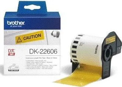 Immagine prodotto di Brother DK-22606, Nero su giallo, DK, Nero, Giallo, Termico diretto, Cina, 5 anni/anno