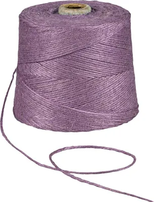 Produktbild von Juteschnur Lavendel, 500 m, 2 mm, 1 kg, Jutegarn für Häkeln, Makramee, Garten