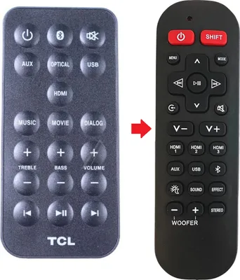Produktbild von Ersatz Fernbedienung für TCL S522W / S522WK / S522WE / S522W-EU