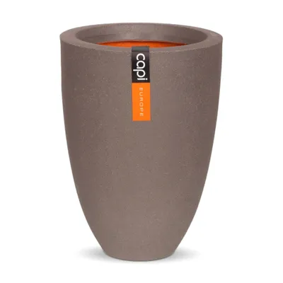 Produktbild von Capi Europe - Gefäß elegant niedrig Smooth NL - Warm taupe - 26x36 - KWT781