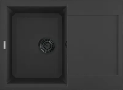Produktbild von REGINOX R40317 Regi Granite Spüle BARI 5 in Nero Black ab Schrankbreite 40 cm / Auflagespüle