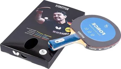 Immagine prodotto di Racchetta da tennis da tavolo professionale per giocatori esperti - Manico Force nero/rosso