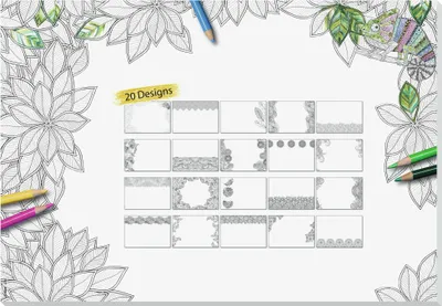 Image de SIGEL HO580 Schreibtischunterlage Adult Coloring ohne Kalendarium weiß 20 Blatt