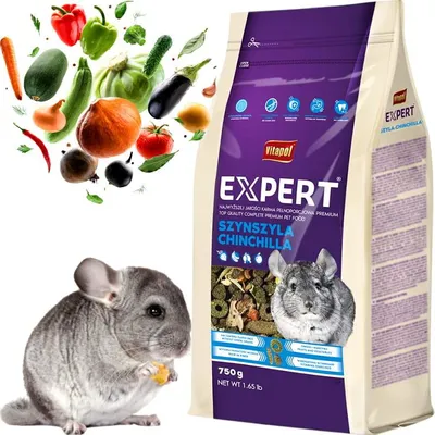 Productafbeelding van Karma Karma, plantaardig- en fruitvoer voor chinchilla's, Vitapol Expert, vitamineverrijkt, 750g