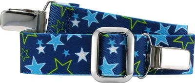 Produktbild von Playshoes Uni Schnalle Zum Klipsen Elastik-Gürtel Clip Uni, Blau Sterne,116-1