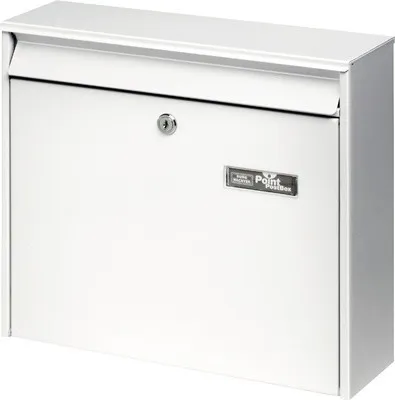 Produktbild von Burg Wächter Briefkasten Stahl pulverbeschichtet BxHxT 362/322/100 mm Castello 440 weiß reihbar