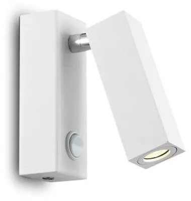 Obrázek produktu pro Moderní nástěnné světlo Square Page Metal White Led 3W 3000K Warm Light