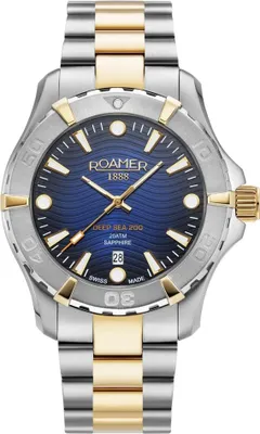 Obrázek produktu pro Pánské hodinky ROAMER 860833 47 45 70 v modré barvě, sportovní pro potápění.