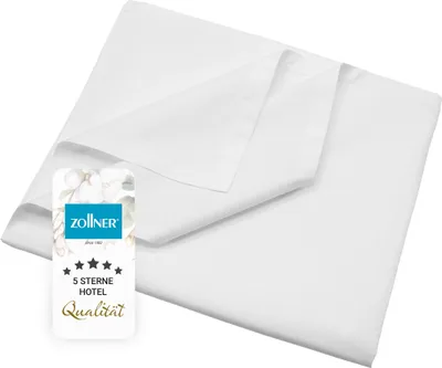Produktbild von Betttuch aus 100% Baumwolle, 150x200 cm, weiß
