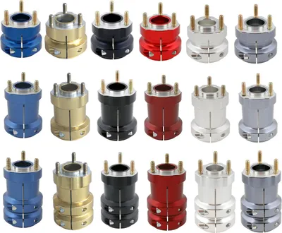 Produktbild von Radstern, Alu, eloxiert, für 50mm Achse, 62mm - 115mm lang, Länge in mm:115mm, Farbe:rot