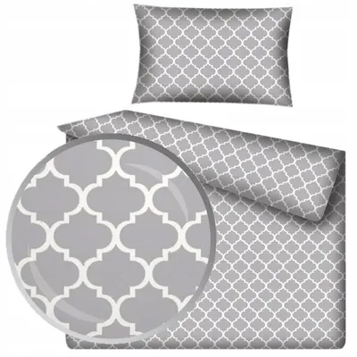 Image de Designpremium Parure de lit enfant Maroko Gris 100x135 cm