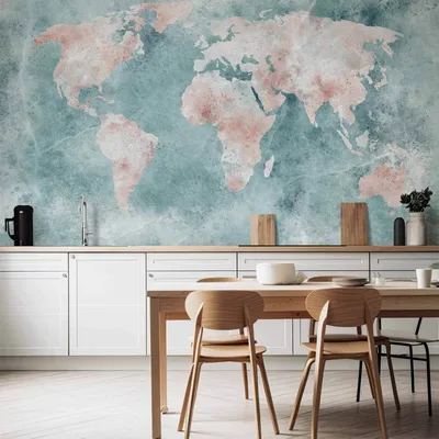 Produktbild von Vlies Fototapete - Delicate Map 350x256 cm Karten k-A-10011-a-a