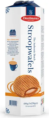 Obrázek produktu pro Daelmans Stroopwafels - 3 x 8 v šestivěžáku - Autentický holandský originál Stroopwafel