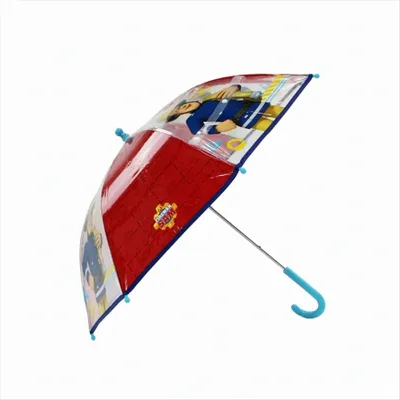 Produktbild von Vadobag Kinder-Regenschirm transparent mit Motiv Fireman Sam Rainy Days