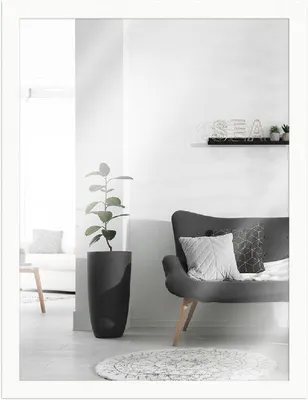 Produktbild von MendeFrames Wandspiegel H430 Klassik weiß 29,7x42 cm