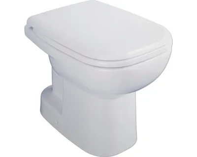Produktbild von DURAVIT Stand-WC Set DuraHome Tiefspüler offener Spülrand weiß glänzend mit WC-Sitz 40260100A1
