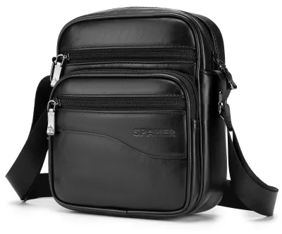 Imagen del producto de Solidchoice: Elegante bandolera de cuero para hombres