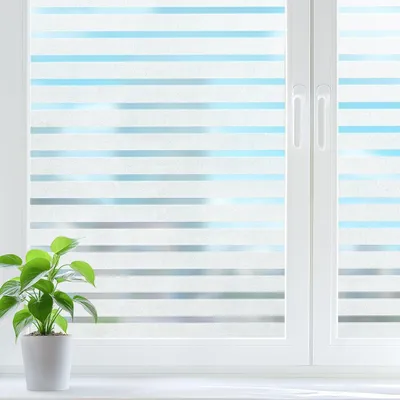 Produktbild von Fensterfolie 44,5 x 400 cm, Streifen, für Büro, selbstklebende Sichtschutzfolie