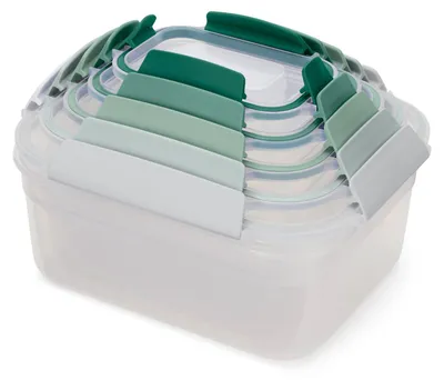 Zdjęcie produktu dla Joseph Joseph - Zestaw 5 pojemników 230ml/ 540ml/ 1,1L / 1,85L / 3L Nest Lock Sage
