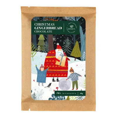 Produktbild von Schokolade Christmas Gingerbread Nicaragua 70 % DESEO