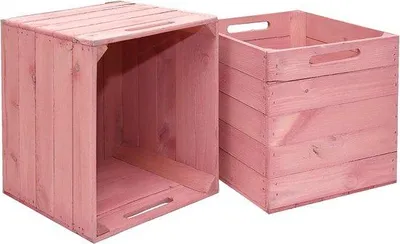 Produktbild von Famanu Aufbewahrungskisten Set aus Holz - 2er Set