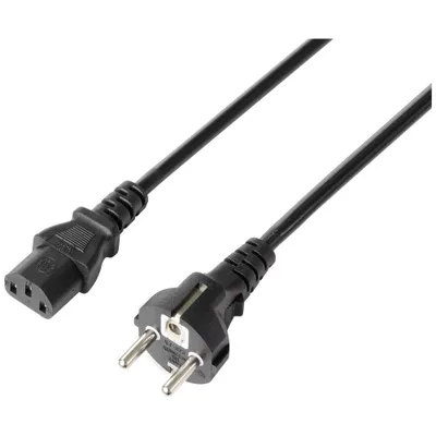 Produktbild von Sygonix SY-5243890 Kaltgeräte Anschlusskabel Schwarz 5.00 m