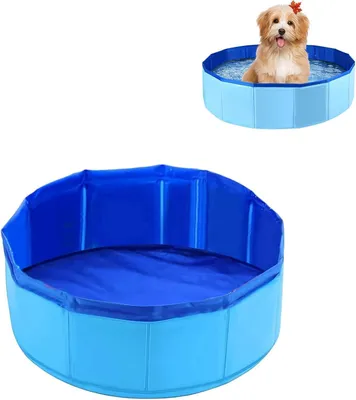 Obrázok produktu pre Skladací psí bazén 30 x 10 cm, PVC, protišmykové dno, pre psí kúpeľ