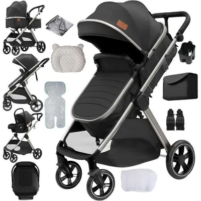 Produktbild von 3-in-1 Kombikinderwagen mit Babywanne und Autositz