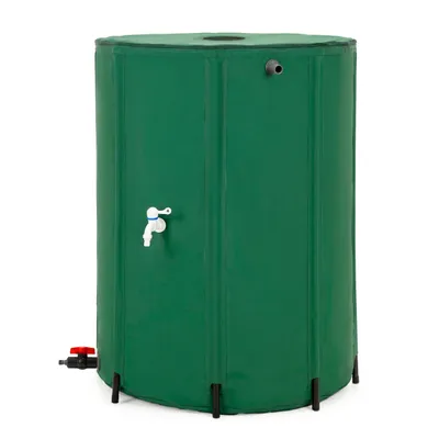 Produktbild von Springos® Regentonne Faltbarer Wassertank 500L Regenwasserspeicher mit Wasserhahn Auffangbehälter