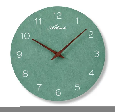 Produktbild von Atlanta 4521/6 Quarzwanduhr grün / braun