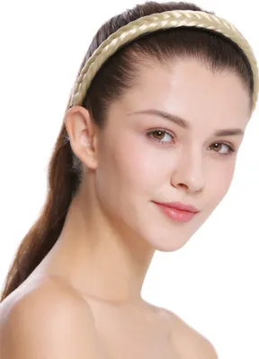 Produktbild von WIG ME UP Geflochtener Haarreif Hellblond CXT-001-320
